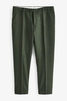 Next Anzughose Donegal Anzug (1-tlg) Dunkelgrün/Khaki/Grün