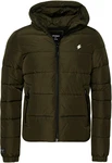 Superdry Steppjacke HOODED SPORTS PUFFR JACKET schwarz/moos