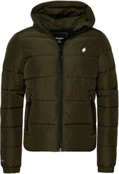 Superdry Steppjacke HOODED SPORTS PUFFR JACKET schwarz/moos