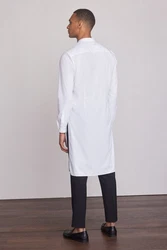 Next Businesshemd Kurta Grün/Weiß/Beige