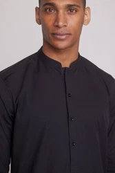 Next Businesshemd Kurta Schwarz