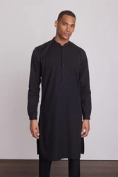 Next Businesshemd Kurta Schwarz