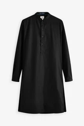 Next Businesshemd Kurta Schwarz
