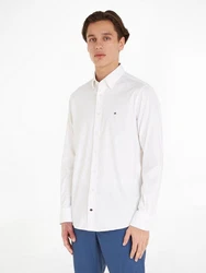 Tommy Hilfiger TAILORED Businesshemd CL FLEX OXF RF SHIRT Weiß/Creme/Hellblau