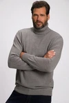 JP1880 Rundhalspullover Rollkragenpullover Grau/Hellgrau/Dunkelgrau