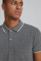 Casual Friday Shirt 'Tristan' basaltgrau/schwarz/wei