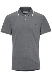 Casual Friday Shirt 'Tristan' basaltgrau/schwarz/wei