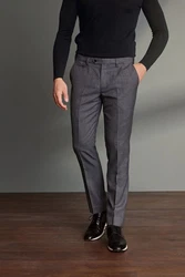 Next Stoffhose Signature Slim Fit Motion Flex-Bund Dunkelgrau/Hellgrau/Grau