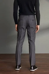 Next Stoffhose Signature Slim Fit Motion Flex-Bund Dunkelgrau/Hellgrau/Grau