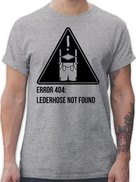T-Shirt Error 404: Lederhose not found Mode fr Oktoberfest Herren