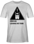 Shirtracer T-Shirt Error 404: Lederhose not found Mode für Oktoberfest Herren Hellblau/Gelb/Grün/Schwarz/Weiß