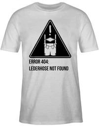 T-Shirt Error 404: Lederhose not found Mode fr Oktoberfest Herren