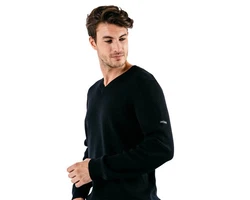 Saint James Wollpullover Cuirass mit V-Ausschnitt 6637/2210