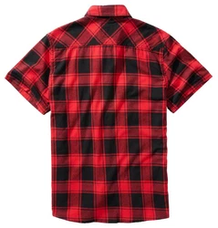Brandit Outdoorhemd Checkshirt Halfsleeve Rot/Dunkelrot