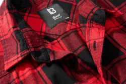 Brandit Outdoorhemd Checkshirt Halfsleeve Rot/Dunkelrot