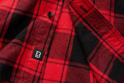 Brandit Outdoorhemd Checkshirt Halfsleeve Rot/Dunkelrot