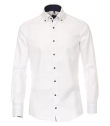 Businesshemd Weiß/Creme
