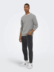ONLY & SONS Strickpullover ONSPANTER 4421 grau