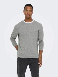 ONLY & SONS Strickpullover ONSPANTER 4421 grau