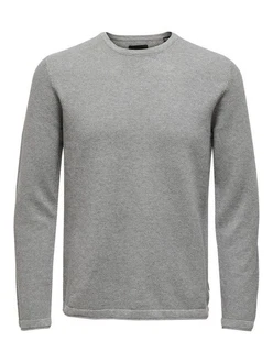 ONLY & SONS Strickpullover ONSPANTER 4421 grau