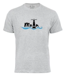 Cotton Prime T-Shirt Moin Leuchtturm Dunkelgrau/Beige/Grau/Rot