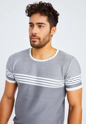 Leif Nelson T-Shirt Feinstrick Rundhals Style LN-7645 LN-7645