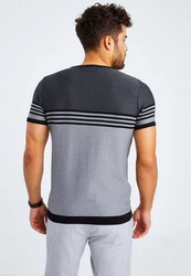 Leif Nelson T-Shirt Feinstrick Rundhals Style LN-7645 LN-7645