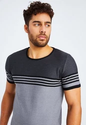 Leif Nelson T-Shirt Feinstrick Rundhals Style LN-7645 LN-7645