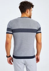 Leif Nelson T-Shirt Feinstrick Rundhals Style LN-7645 LN-7645