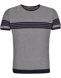 T-Shirt Feinstrick Rundhals LN-7645