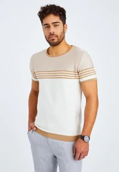 Leif Nelson T-Shirt Feinstrick Rundhals Style LN-7645 LN-7645