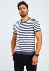 Leif Nelson T-Shirt Feinstrick Rundhals LN-7660 LN-7660