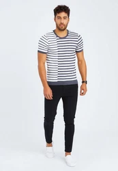 Leif Nelson T-Shirt Feinstrick Rundhals LN-7660 LN-7660