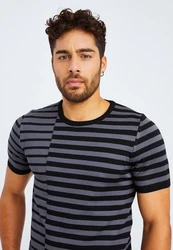 Leif Nelson T-Shirt Feinstrick Rundhals LN-7660 LN-7660
