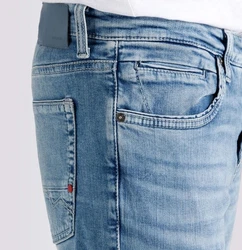 MAC Straight Jeans Blau/Hellblau