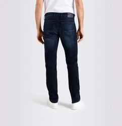 MAC Straight Jeans Blau/Dunkelrot