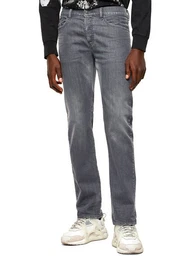 Straight-Jeans Straight Stretch Hose Grau - D-Mihtry 009PB
