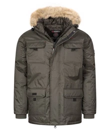 Winterjacke Herren Winterjacke mit Kapuze Kunfestellkragen