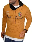 BLACKROCK Langarmshirt Herren Henleyshirt Longsleeve Beige/Braun/Lila/Rot/Gelb/Orange/Gold