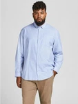 Jack & Jones Plus Hemd 'Oxford' hellblau/Blau