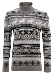 Strickpullover mit Rundhals Ausschnitt Feinstrick