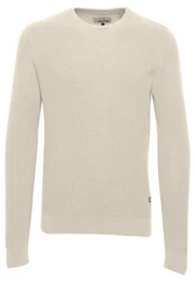 Strickpullover Rundhals Strickpullover Basic Langarm Sweater 4349 in Beige