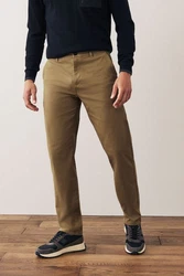Next Chinohose Straight Fit Khaki/Beige/Braun
