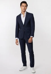 Anzug slim fit - 2-teilig mit Bgelfalten