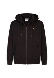 Cleptomanicx Kapuzensweatshirt Ligull Boxy Mit Reißverschluss schwarz
