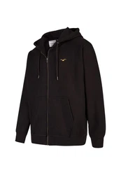 Cleptomanicx Kapuzensweatshirt Ligull Boxy Mit Reißverschluss schwarz