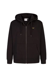 Cleptomanicx Kapuzensweatshirt Ligull Boxy Mit Reißverschluss schwarz