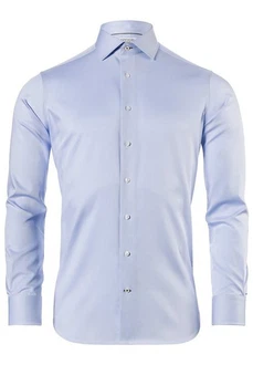 Vincenzo Boretti Businesshemd gerader Schnitt Hellblau/Blau