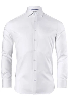 Vincenzo Boretti Businesshemd gerader Schnitt Weiß/Grau/Creme