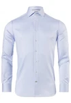 Vincenzo Boretti Businesshemd gerader Schnitt Fischgrat Hellblau/Blau